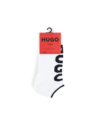 HUGO | Lot de 2 paires de chaussettes noires | weiss
